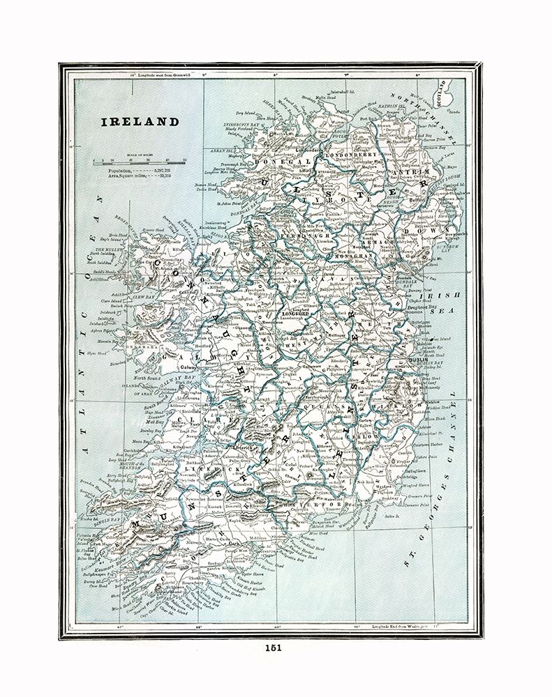 Ireland - Rathbun 1893 art print by Rathbun for $57.95 CAD