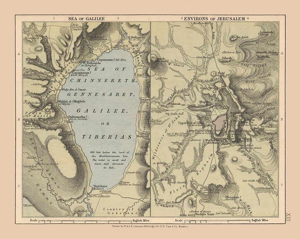 Jerusalem Sea of Galilee Israel - Case 1878 art print by Case for $57.95 CAD