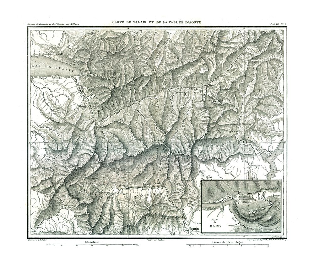 Aosta Valley Italy - Thiers 1866 art print by Thiers for $57.95 CAD