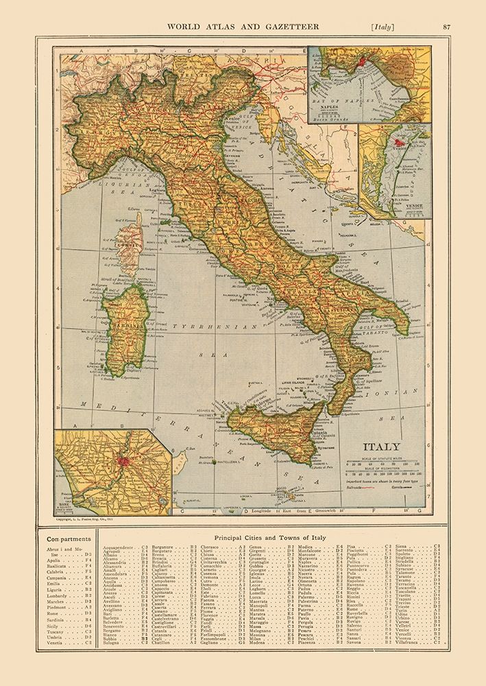Italy - Reynold 1921 art print by Reynold for $57.95 CAD