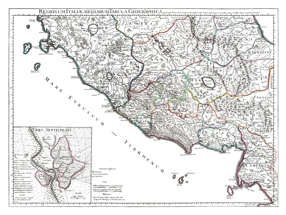 West Italy -De Lisle 1731 art print by De L isle for $57.95 CAD