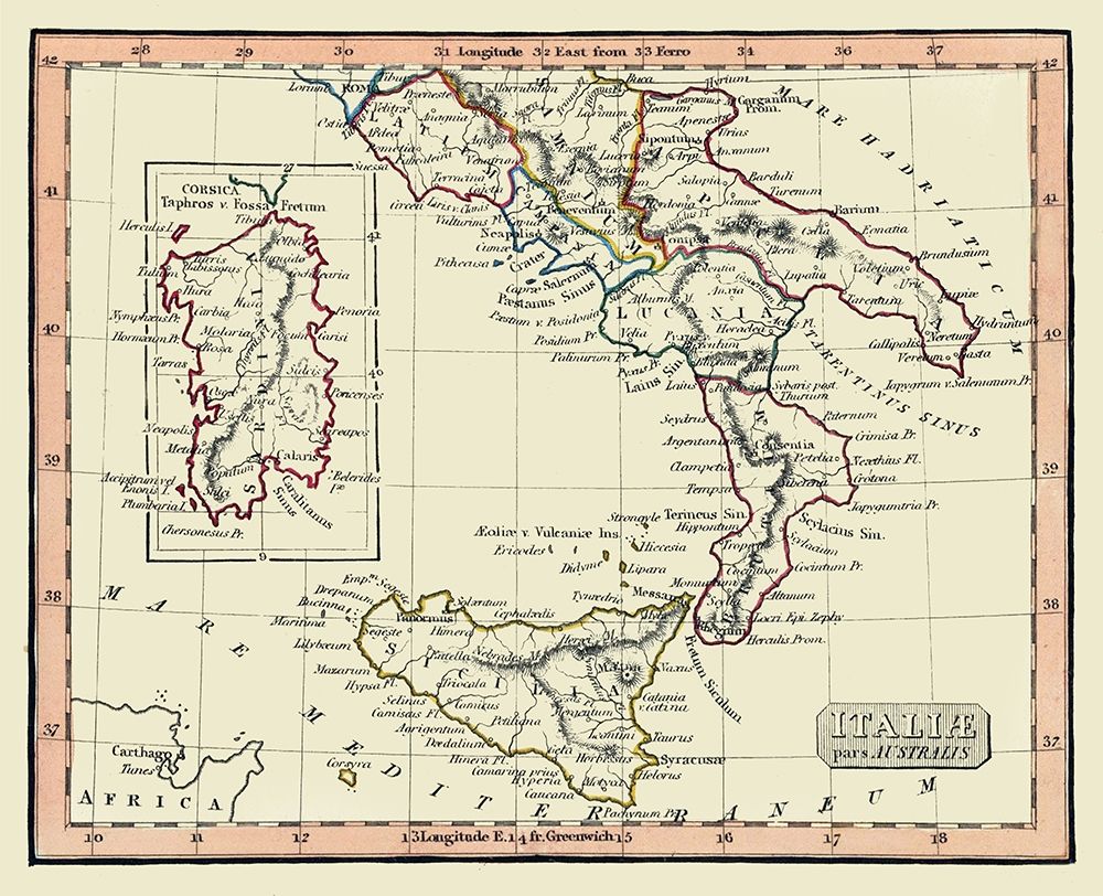 Ancient South Italy - Fenner 1830 art print by Fenner for $57.95 CAD