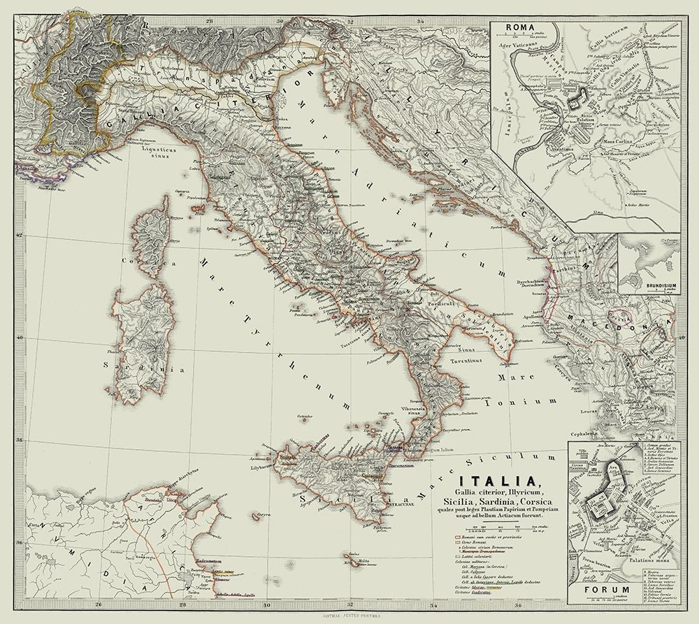Italy - Spruner 1865 art print by Spruner for $57.95 CAD
