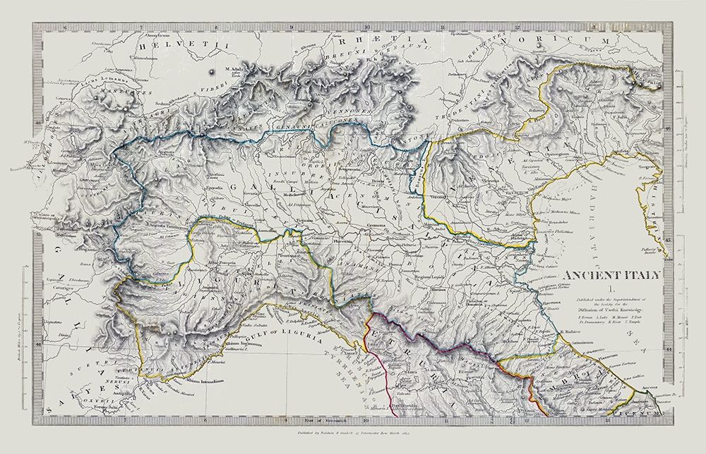Northern Ancient Italy - Chapman 1830 art print by Chapman for $57.95 CAD