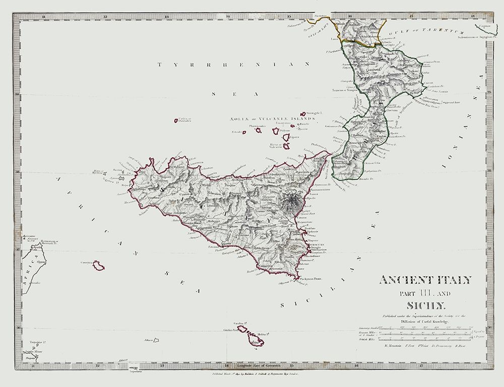 Southern Ancient Italy - Chapman 1830 art print by Chapman for $57.95 CAD