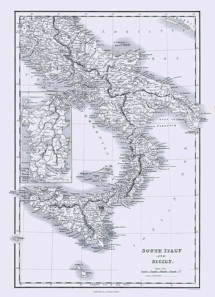 South Italy Sicily - Oxford 1828 art print by Oxford for $57.95 CAD