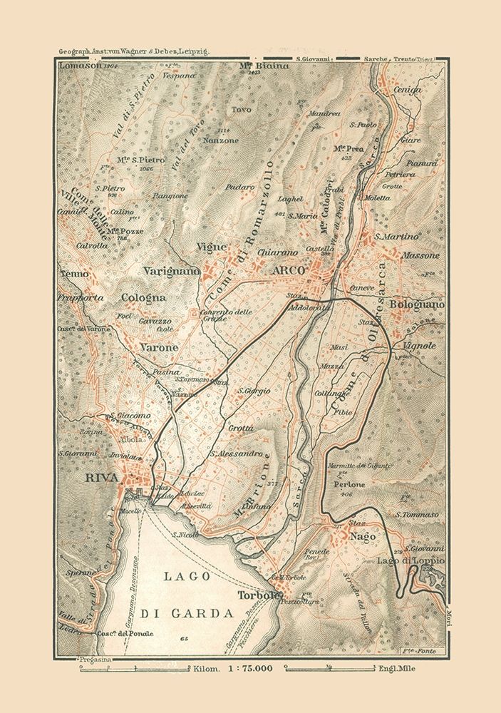 Northeastern Italy - Baedeker 1910 art print by Baedeker for $57.95 CAD