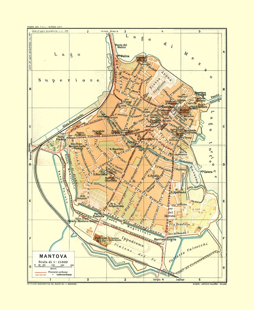 Mantua Italy - Ortelius 1570 art print by Ortelius for $57.95 CAD