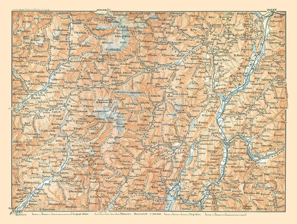 North Italy - Baedeker 1896 art print by Baedeker for $57.95 CAD