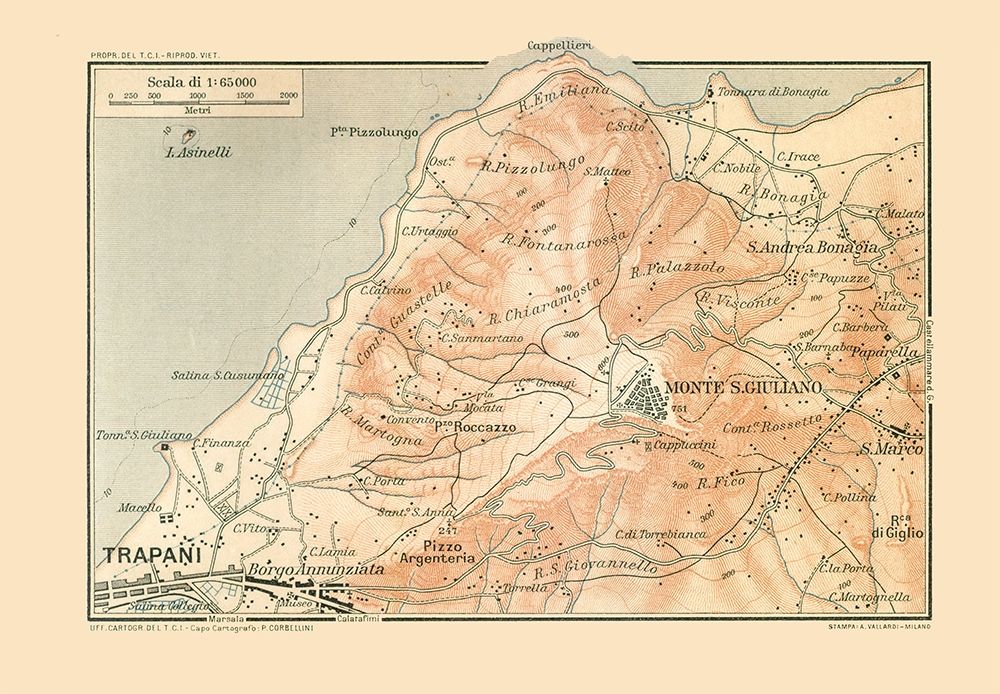 Trapani Sicily Italy - Baedeker 1880 art print by Baedeker for $57.95 CAD