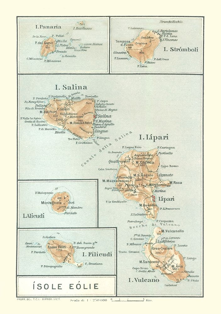 Italian Islands Italy Europe - Baedeker 1880 art print by Baedeker for $57.95 CAD