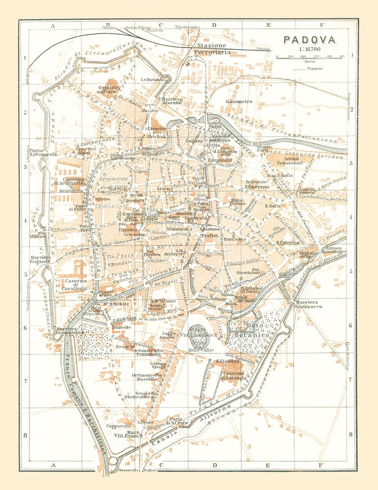 Padua Italy - Bertarelli 1914 art print by Bertarelli for $57.95 CAD