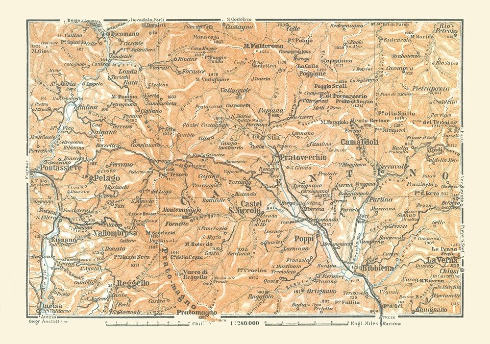 Campigna National Park Cities Italy art print by Bertarelli for $57.95 CAD