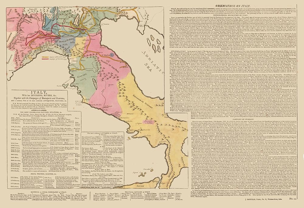 Italy - Le Sage 1801 art print by Le Sage for $57.95 CAD