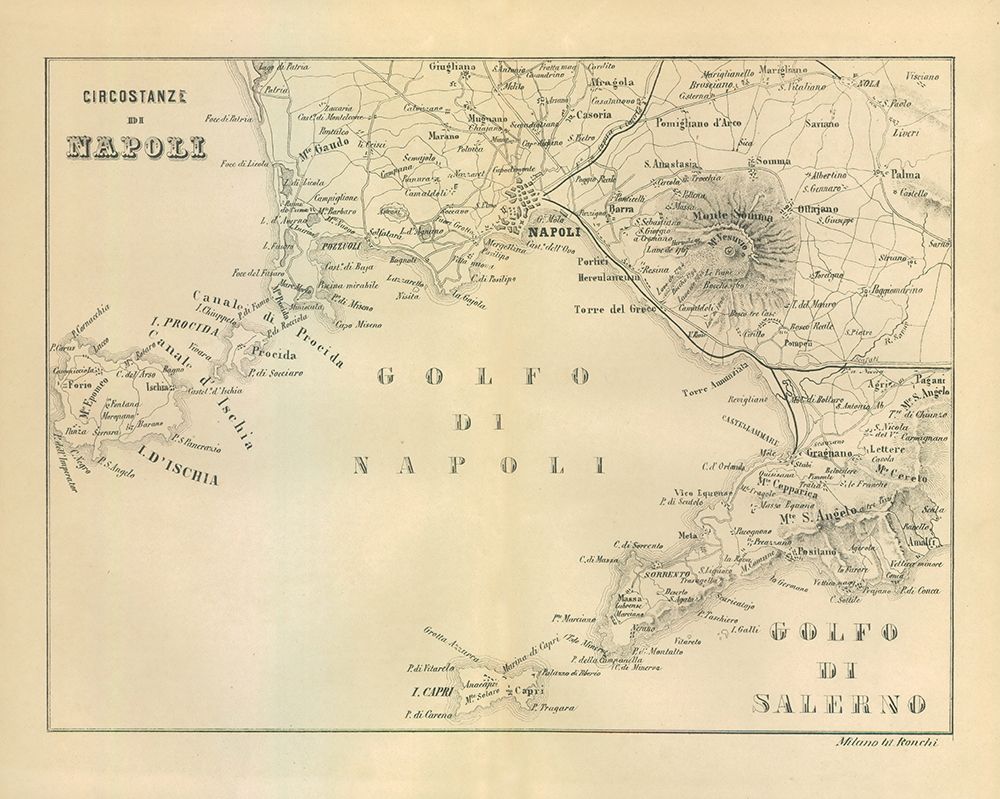Napoli Italy - Castro 1870 art print by Castro for $57.95 CAD