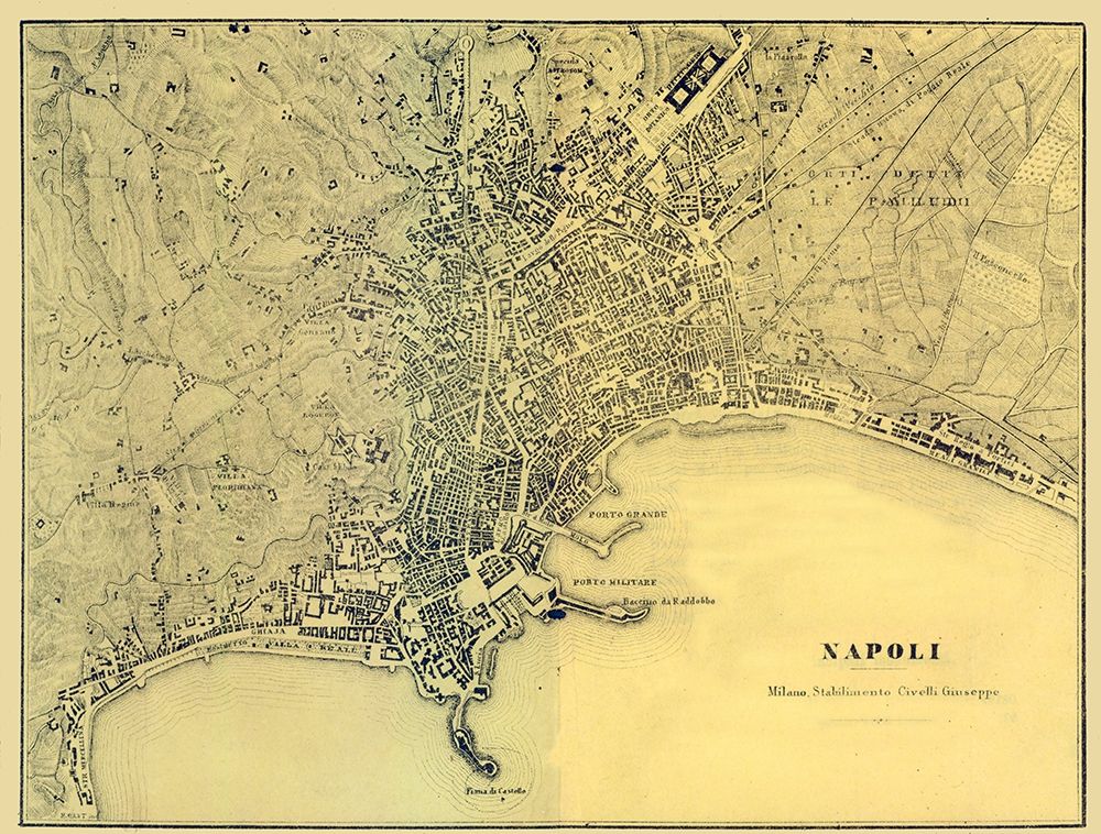 Napoli Italy - Muggiani 1865 art print by Muggiani for $57.95 CAD