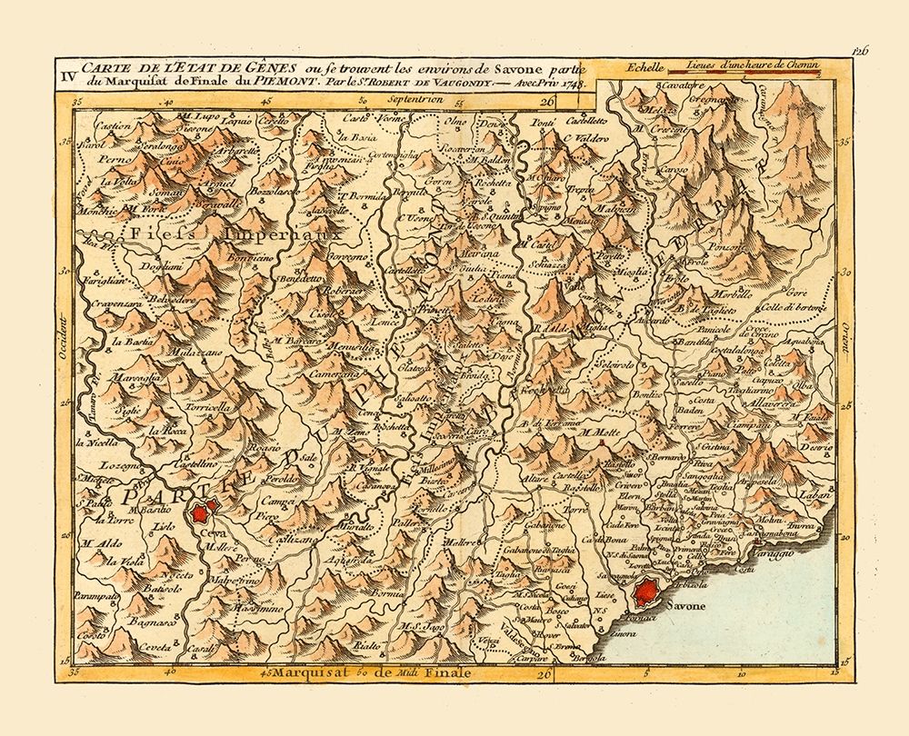 Savona Environs Italy - Robert 1748 art print by Robert for $57.95 CAD