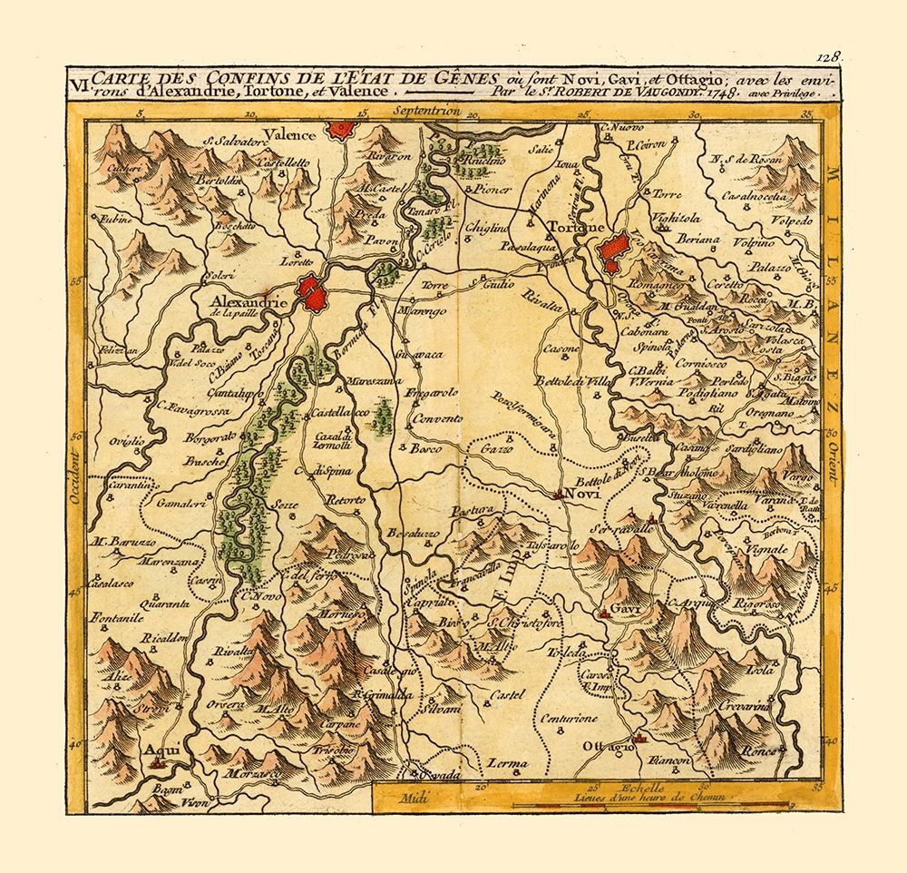 Alessandria Province Italy - Robert 1748 art print by Robert for $57.95 CAD