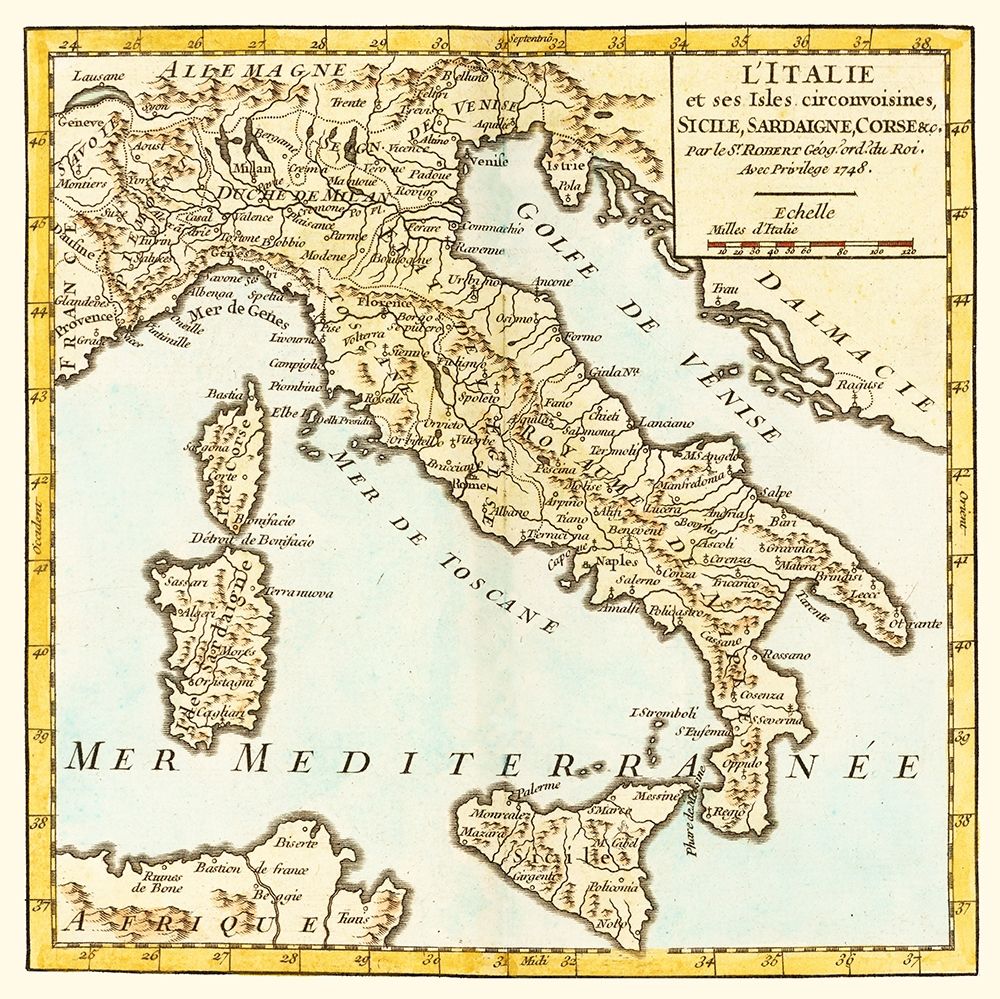 Italy - Robert 1748 art print by Robert for $57.95 CAD