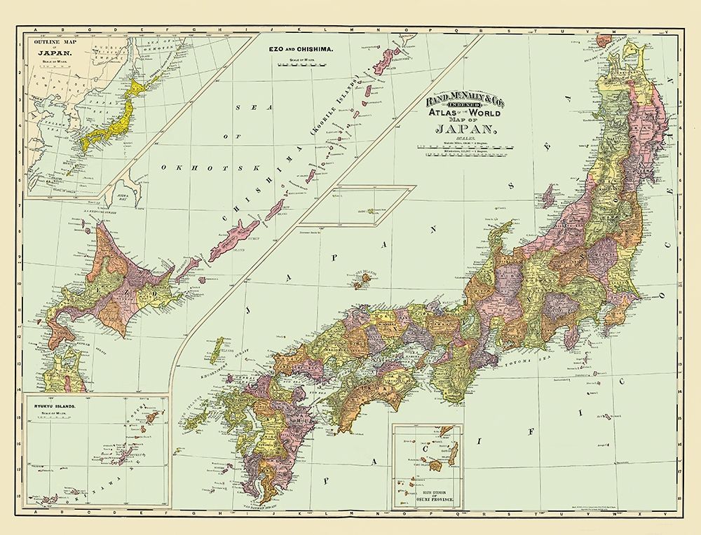 Japan - Rand McNally 1897 art print by Rand McNally for $57.95 CAD