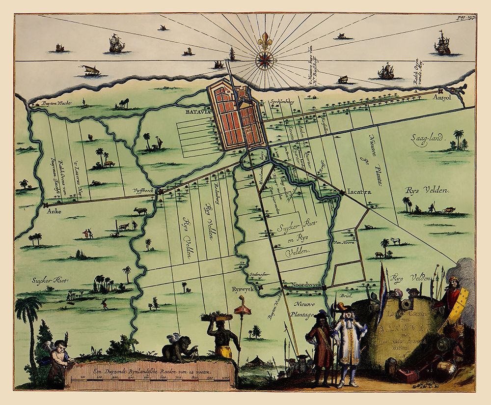 Jakarta Indonesia Landowner Picture Asia art print by Nieuhoff for $57.95 CAD