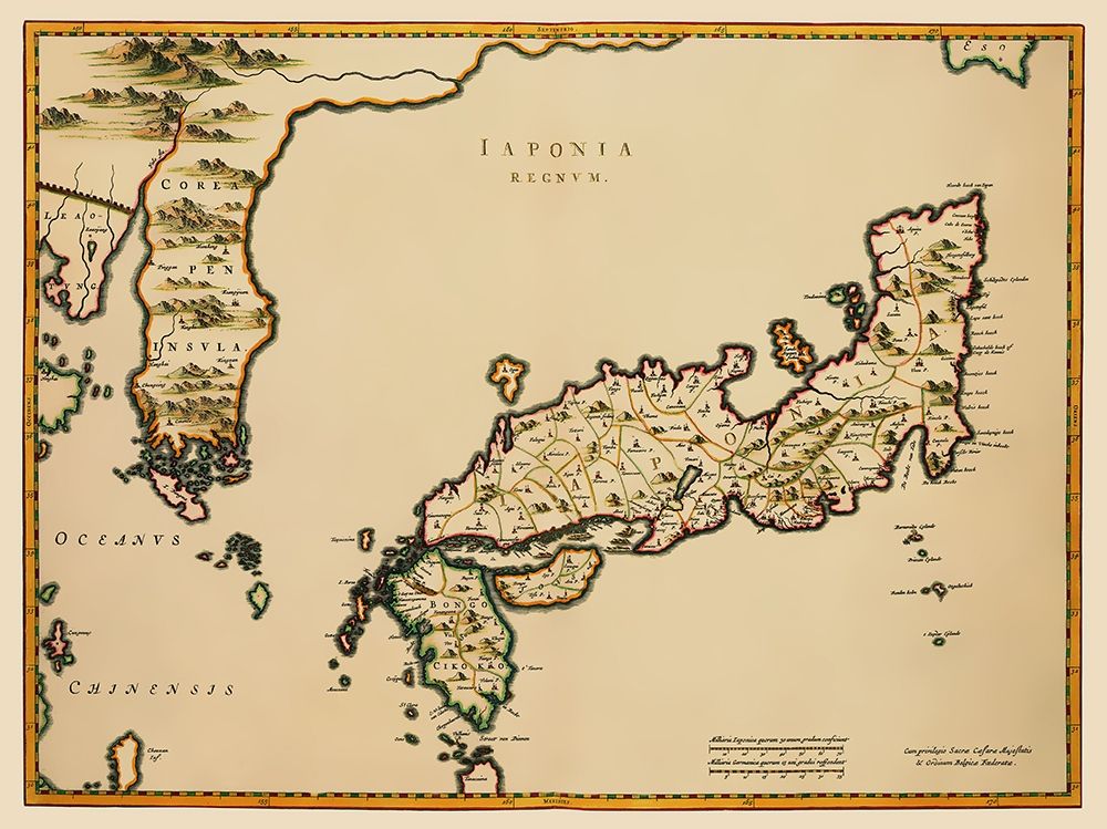 Japan - Blaeu 1655 art print by Blaeu for $57.95 CAD
