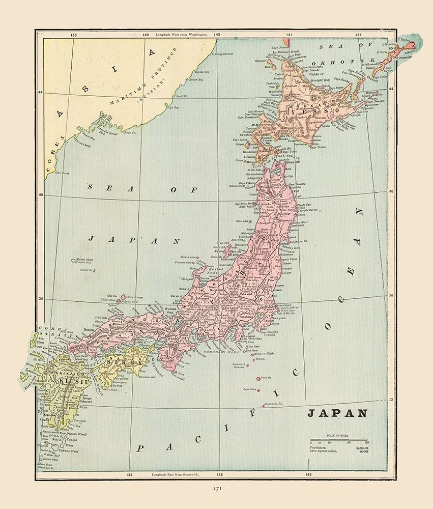 Japan - Cram 1892 art print by Cram for $57.95 CAD
