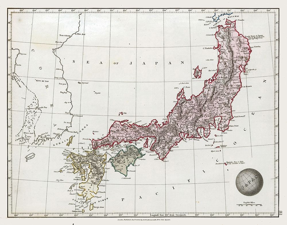 Japan - Arrowsmith 1825 art print by Arrowsmith for $57.95 CAD