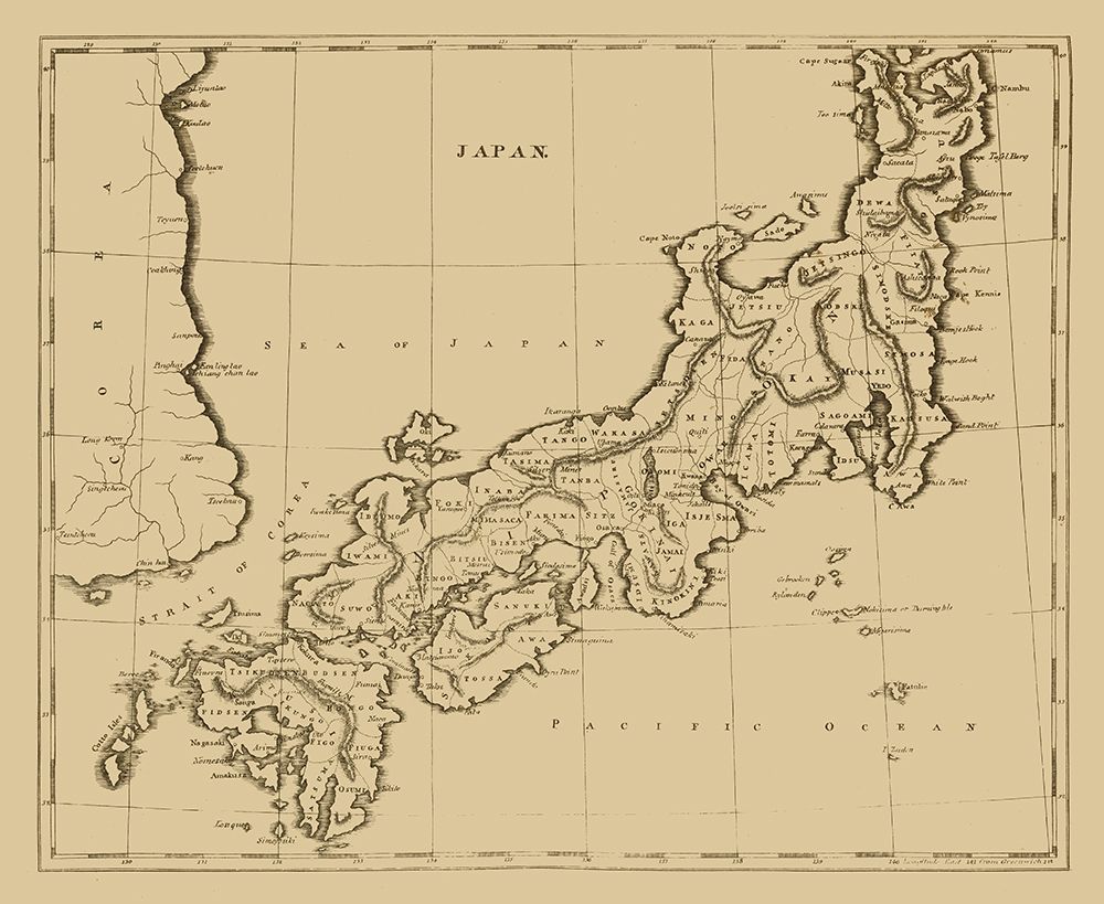 Ancient Japan - Arrowsmith 1812 art print by Arrowsmith for $57.95 CAD