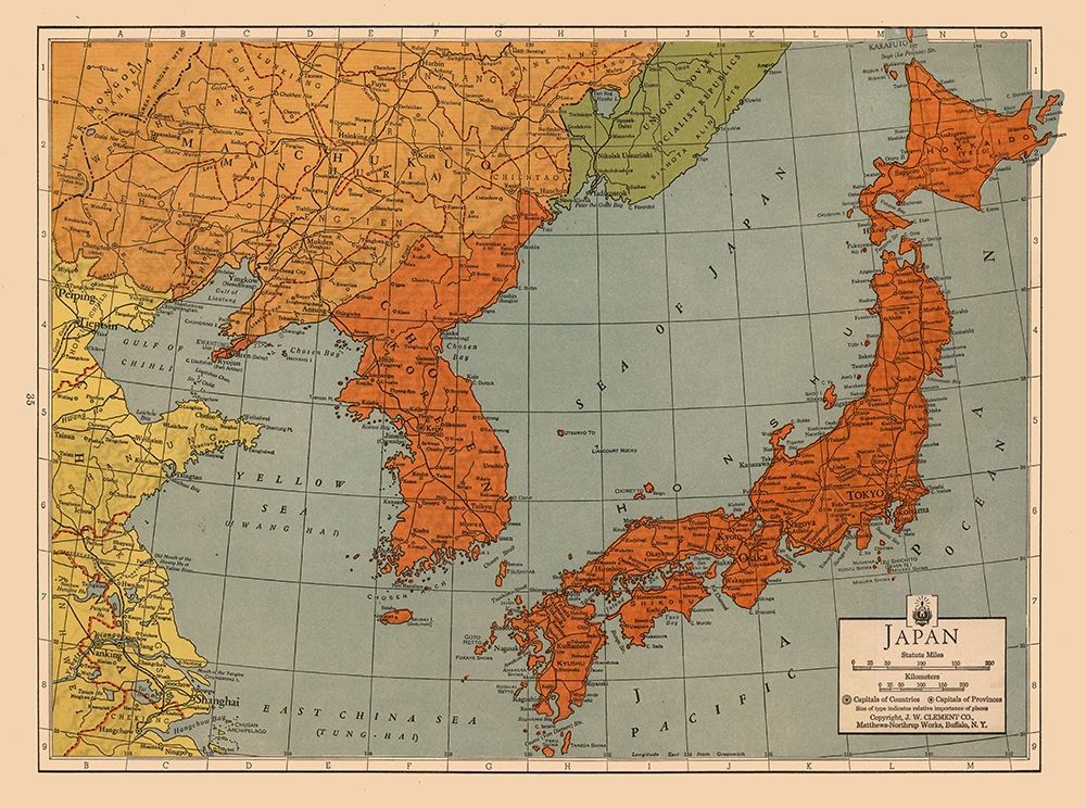 Japan - Clement 1943 art print by Clement for $57.95 CAD