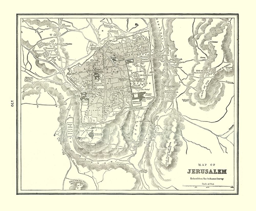 Jerusalem Israel - Rathbun 1893 art print by Rathbun for $57.95 CAD