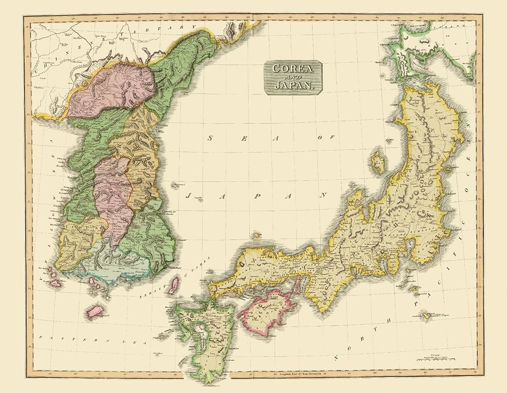 Asia Korea Japan - Thomson 1815 art print by Thomson for $57.95 CAD