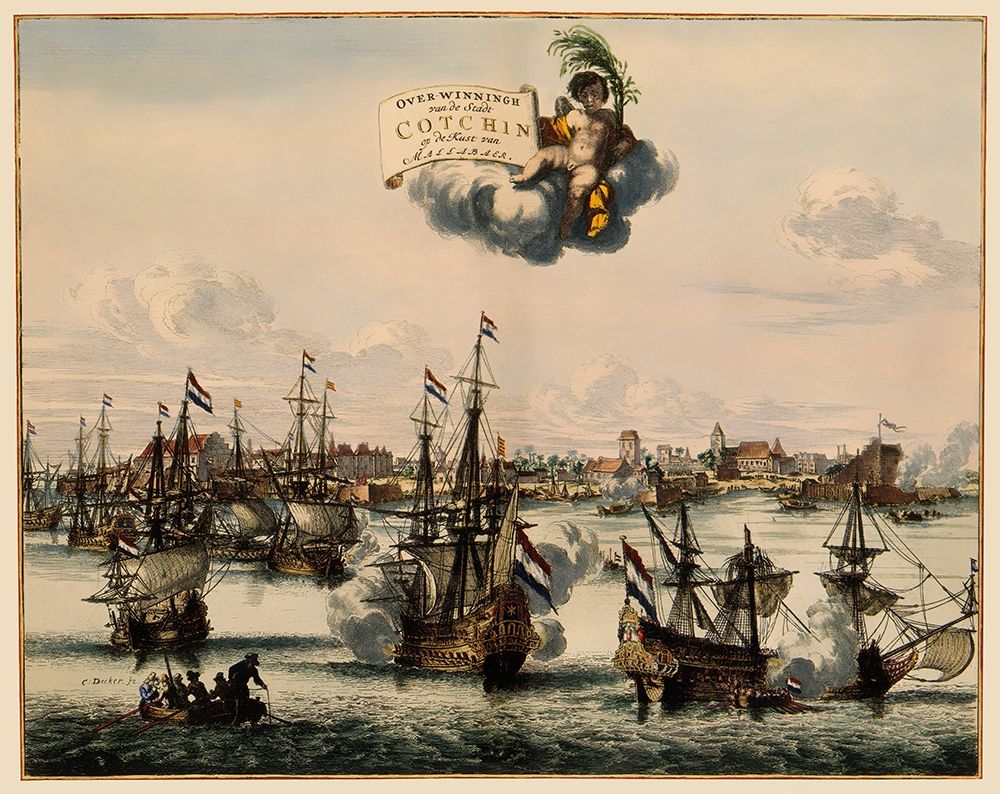 Cotchin India Picture Asia - Nieuhoff 1682 art print by Nieuhoff for $57.95 CAD
