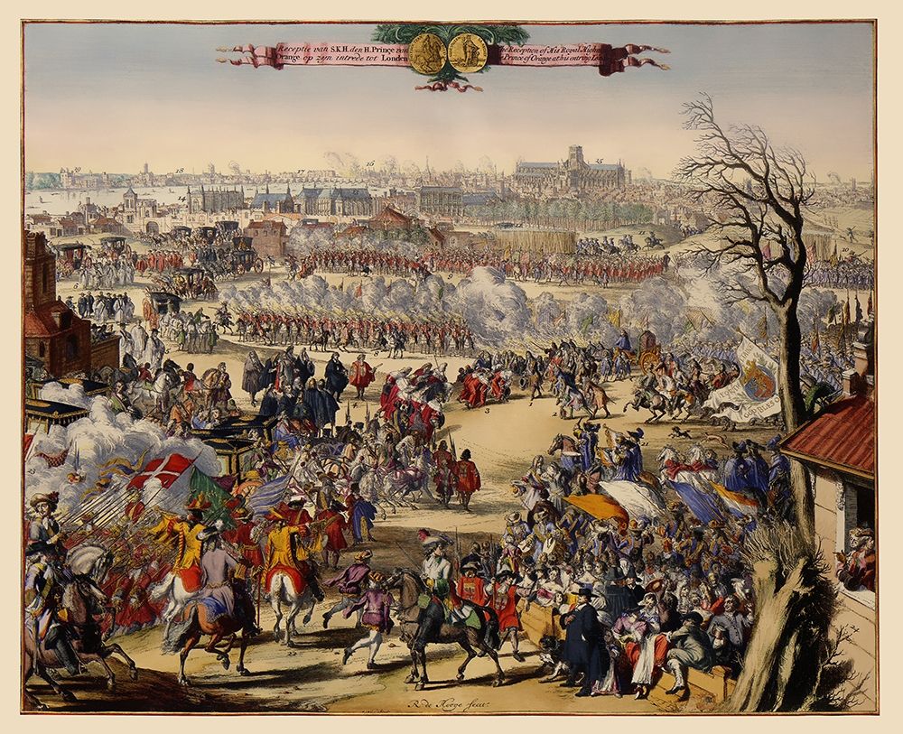 William III Reception London England art print by De Hooghe for $57.95 CAD