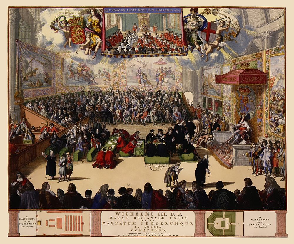 William III House of Commons London England art print by De Hooghe for $57.95 CAD