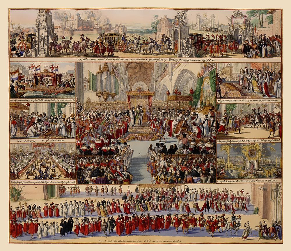 William III Coronation London England art print by De Hooghe for $57.95 CAD