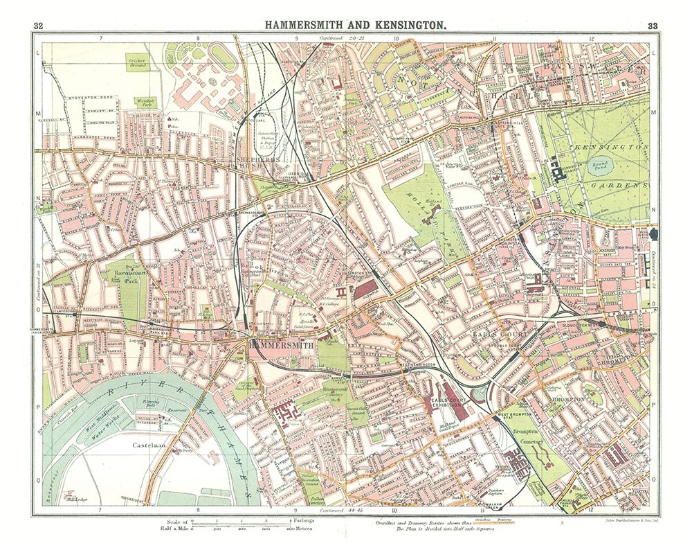 Hammersmith Kensington London UK - Bartholomew art print by Bartholomew for $57.95 CAD