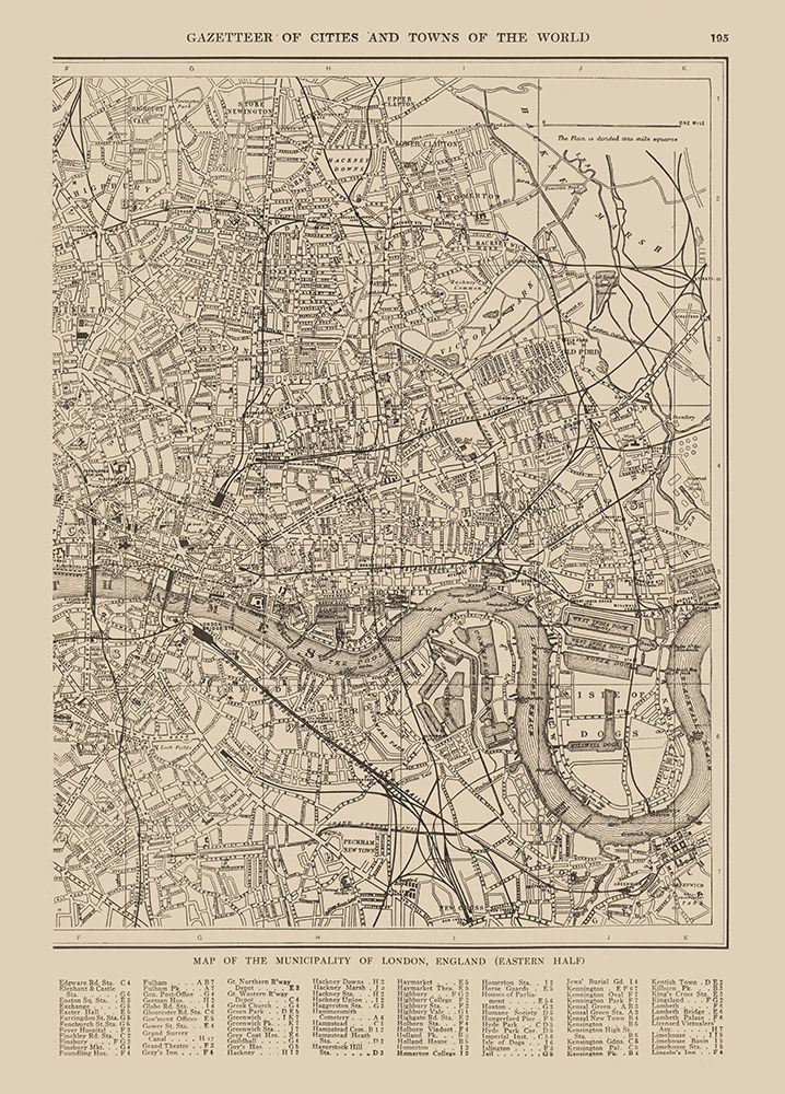 Eastern London UK - Reynold 1921 art print by Reynold for $57.95 CAD