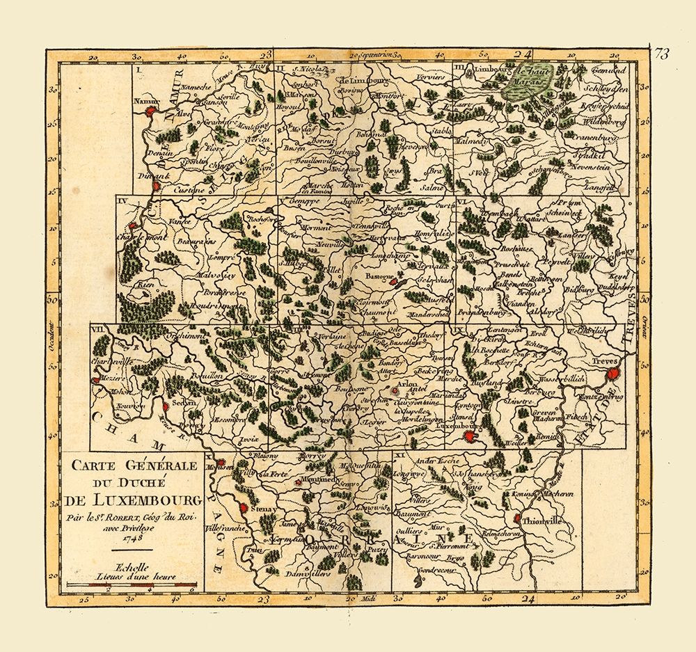 Luxembourg - Robert 1748 art print by Robert for $57.95 CAD