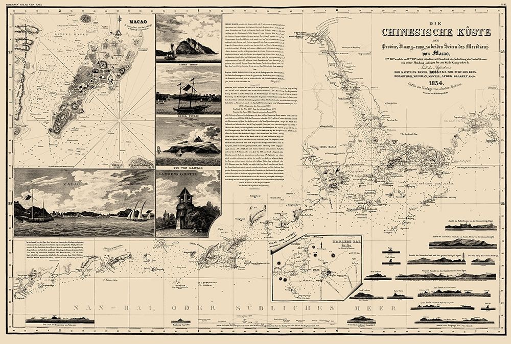 Macau Hong Kong Region China Nautical art print by Perthes for $57.95 CAD