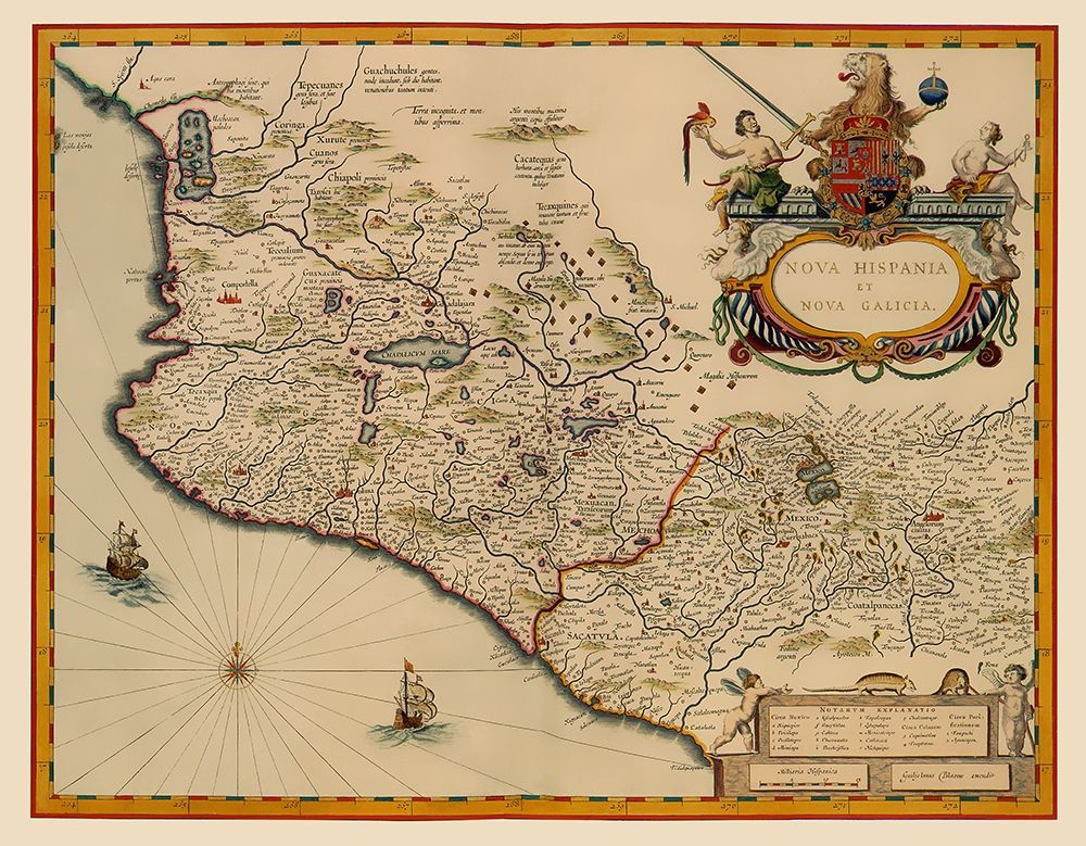 Mexico - Blaeu 1635 art print by Blaeu for $57.95 CAD