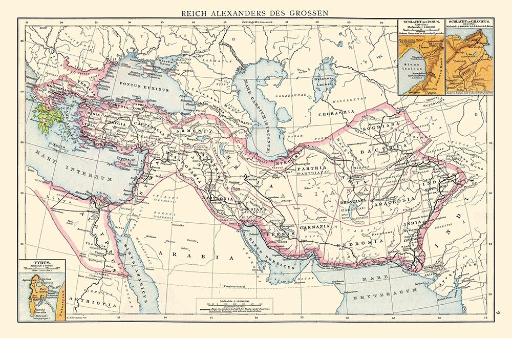 Alexander the Great Empire Middle East Greece Iran art print by Droysen for $57.95 CAD