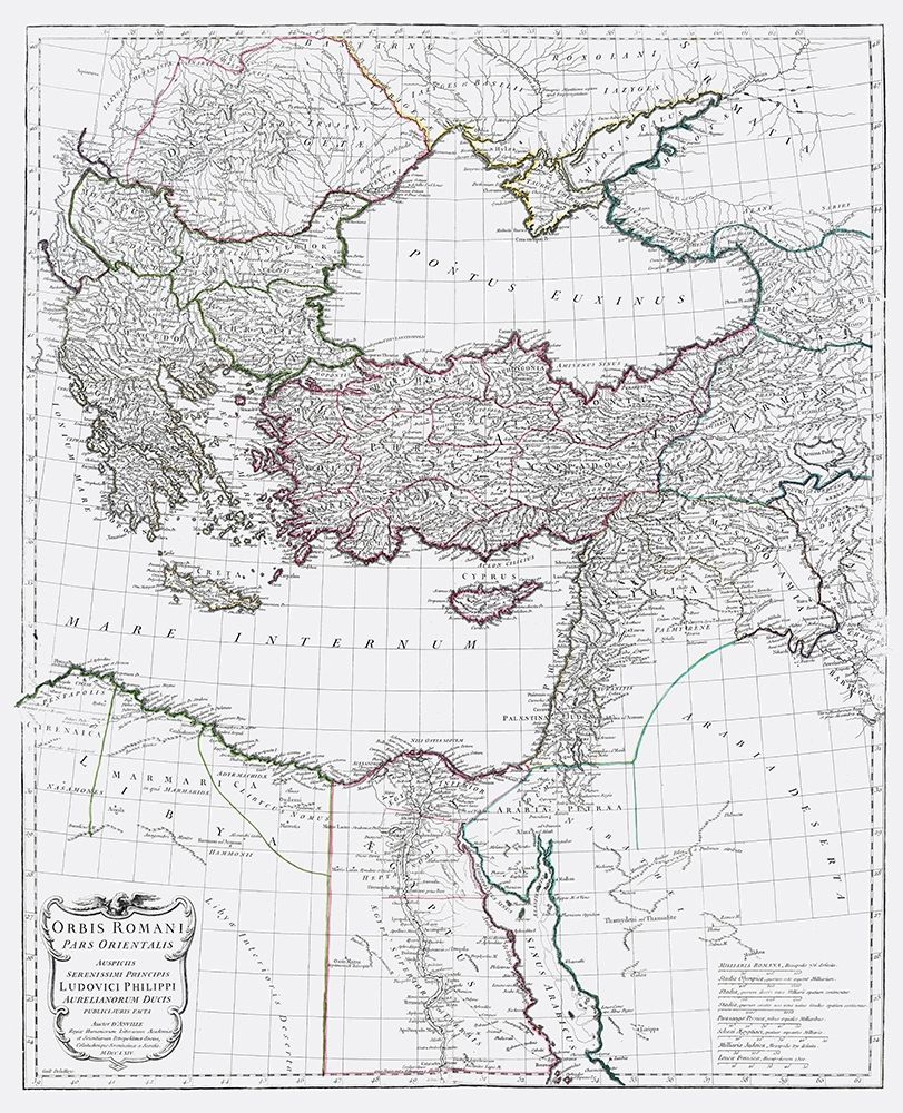 Ancient Middle East Greece Turkey Syria art print by D Anville for $57.95 CAD