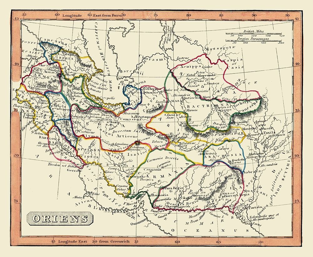 Middle East - Fenner 1830 art print by Fenner for $57.95 CAD