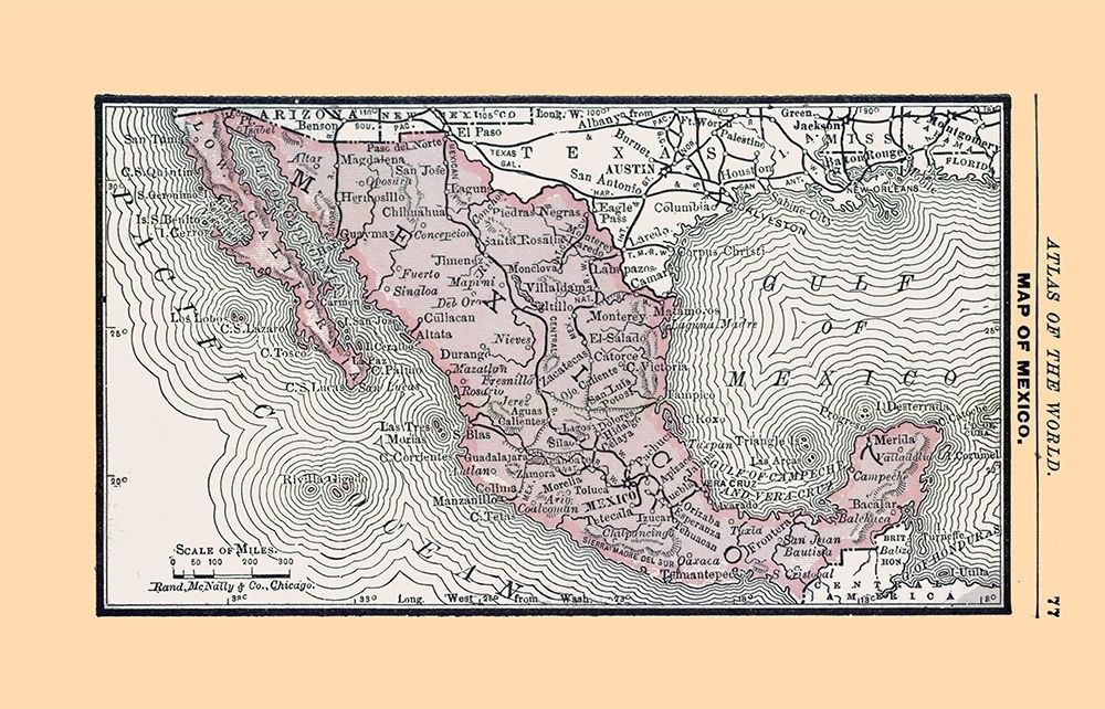 Mexico - Alden 1886 art print by Alden for $57.95 CAD