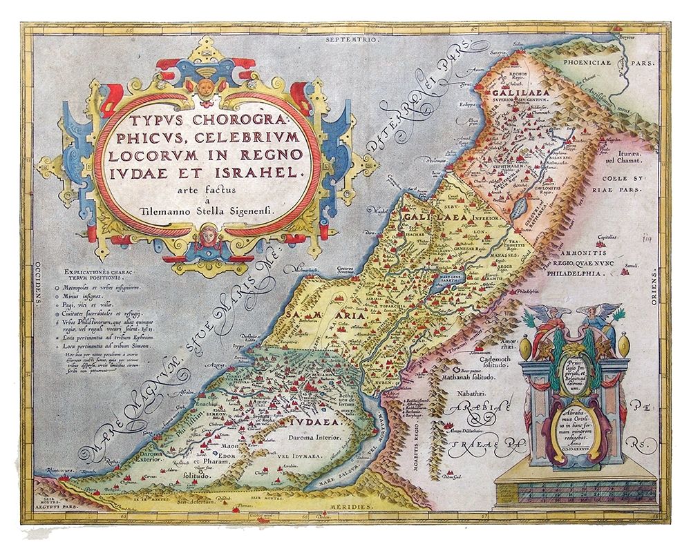 Kingdoms of Judea Israel Middle East art print by Ortelius for $57.95 CAD
