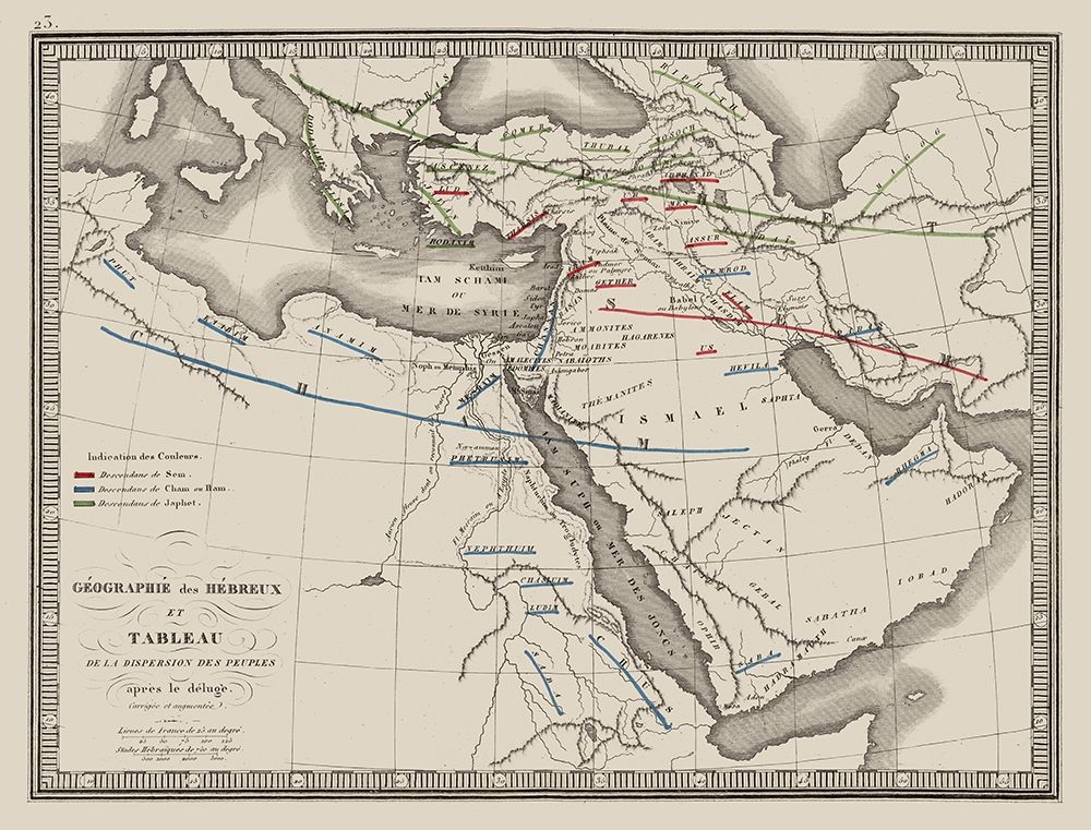 Middle East Dispersion of Hebrew People art print by Monin for $57.95 CAD