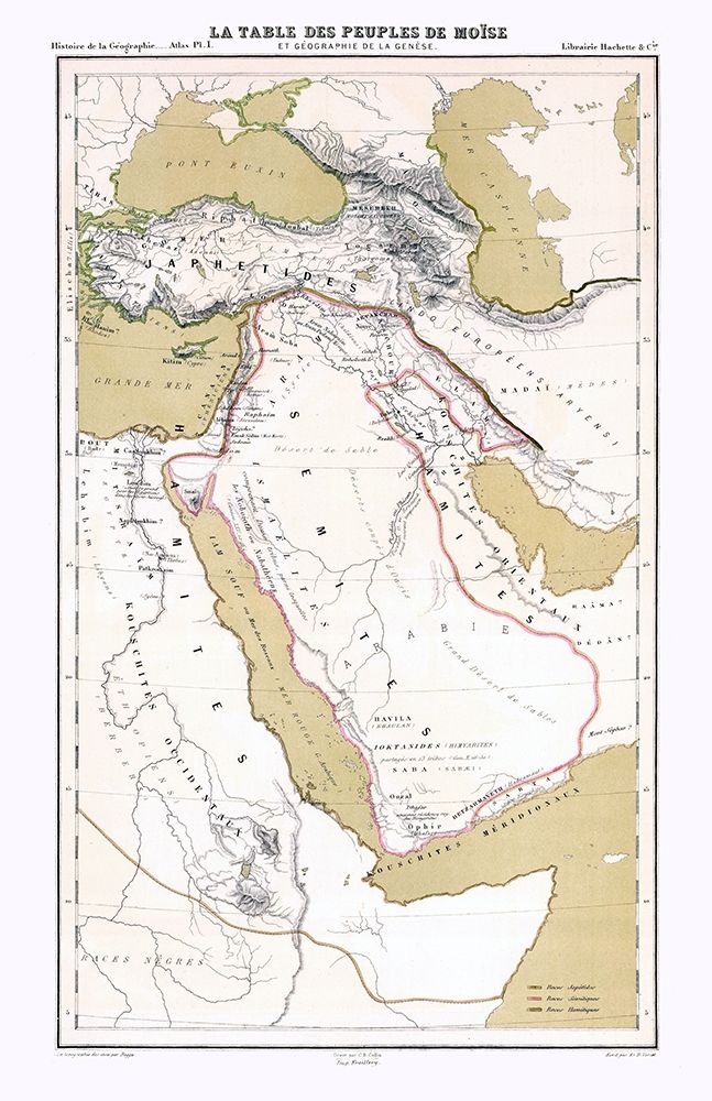 Middle East People of Moses Genesis art print by Vivien de Saint for $57.95 CAD