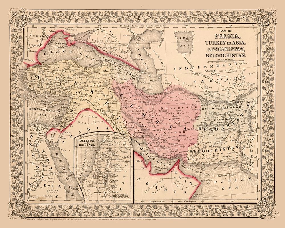 Middle East Turkey Persia Afghanistan art print by Mitchell for $57.95 CAD