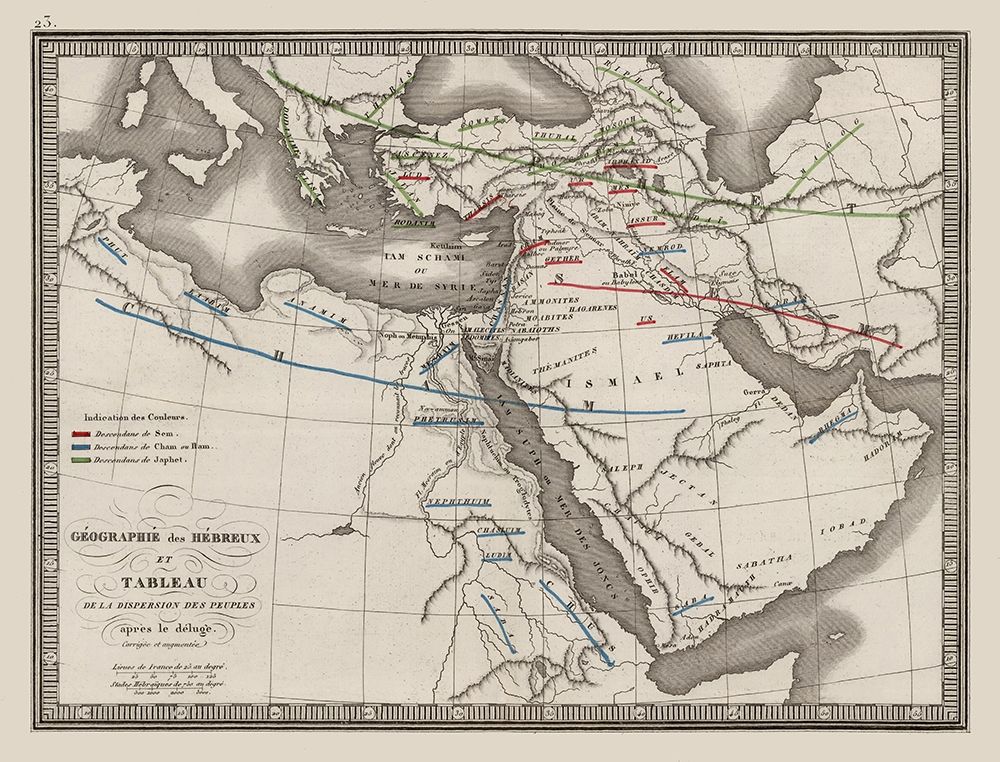 Dispersion of People Middle East - Monin 1839 art print by Monin for $57.95 CAD